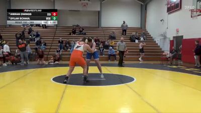 285 lbs Cons. Round 3 - Kieran Owings, Clear Creek-Amana vs Dylan Schaul, West Delaware, Manchester