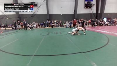 16U Girls GR - 95 lbs Champ. Round 3 - Mackenzee Donenfeld, ID vs Olivia Maya Felix, CA