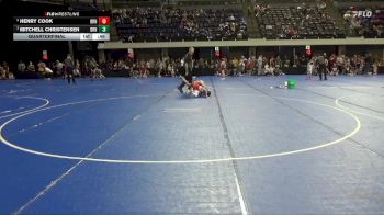 75 lbs Quarterfinal - Mitchell Christensen, Heartland Wrestling Academy vs Henry Cook, Summit Wrestling Academy