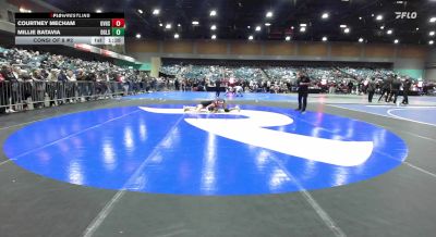 130 lbs Consi Of 8 #2 - Courtney Mecham, Grantsville vs Millie Batavia, Douglas