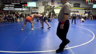 285 lbs Cons. Semi - Grant Wilson, Solon vs Vinny Keller, Clear Creek-Amana