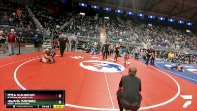 74 lbs Semifinal - Myla Blackburn, Riverton USA Wrestling vs Havana Martinez, North Big Horn Rams