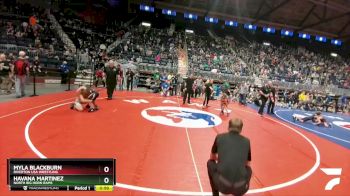 74 lbs Semifinal - Myla Blackburn, Riverton USA Wrestling vs Havana Martinez, North Big Horn Rams