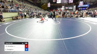 106 lbs Consi 64 #2 - Sandy Breeden, MO vs Zoey Dodgers, IL