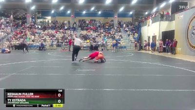 126 lbs Cons. Round 2 - Ty Estrada, Archbishop Spalding vs Keshaun Fuller, Maryland School For The Deaf