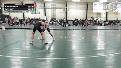 141 lbs Quarterfinal - Adam Heckman, Navy vs Tate Hisey, George Mason