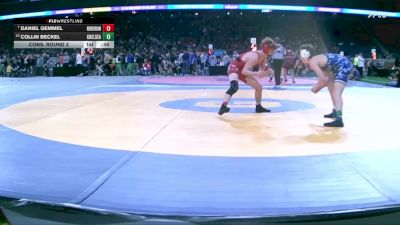 D2-126 lbs Cons. Round 2 - Collin Beckel, Chelsea vs Daniel Gemmel, New Boston Huron