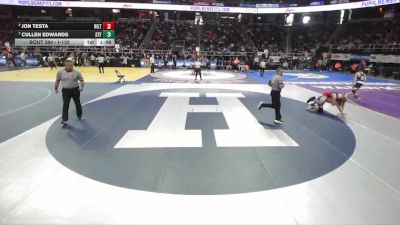 I-132 lbs Quarterfinal - Cullen Edwards, St. Francis vs Jon Testa, Hilton
