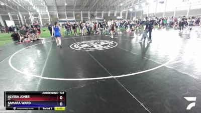 125 lbs Semifinal - Alyssa Jones, CA vs Samara Ward, UT