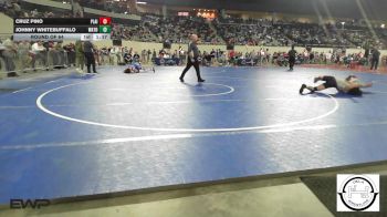 118 lbs Round Of 64 - Cruz Pino, Plainview JH vs Johnny Whitebuffalo, Watonga Youth Wrestling