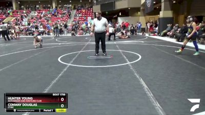 100 lbs Cons. Round 3 - Conway Douglas, CYWC vs Hunter Young, Hutchinson Kids Westling Club