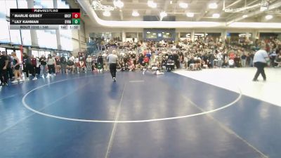 140 lbs Cons. Round 5 - Marlie Giesey, Green Canyon vs Lily Kahman, Syracuse