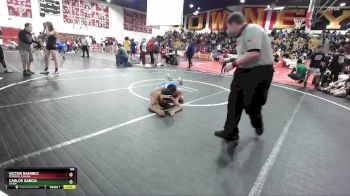 126 lbs Cons. Round 3 - Victor Ramirez, Temescal Canyon vs Carlos Garcia, Cajon