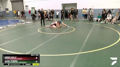 144 lbs Final - Aspen Kelly, Pioneer Grappling Academy vs Saige Morris, Avalanche Wrestling Association