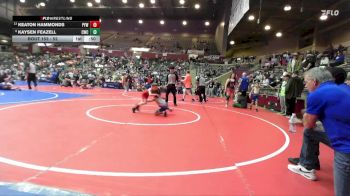 52 lbs 1st Place Match - Keaton Hammonds, Panther Youth Wrestling-CPR vs Kaysen Feazell, Conway Wrestling Club