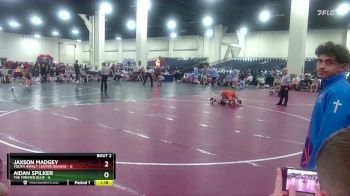 113 lbs Round 1 (10 Team) - Aidan Spilker, The Firemen Blue vs Jaxson Madgey, Youth Impact Center Orange