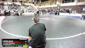 53 lbs Quarterfinal - Ellesia Chagoya, So Cal Hammers vs Jaxson Hollis, Gold Rush Wrestling