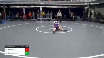 120 lbs Quarterfinal - Daniel Kirsch, Pioneer vs Joe Berenson, Webster Schroeder