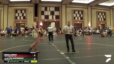 220 lbs Round 2 (6 Team) - Clayton Whitenight, Town WC vs Brian Christi, Yale Street WC