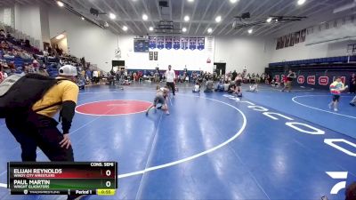 70 lbs Cons. Semi - Elijah Reynolds, Windy City Wrestlers vs Paul Martin, Wright Gladiators