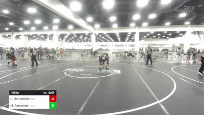 106 lbs Consi Of 4 - Cruz Hernandez, Savage House WC vs Mattison Alexander, Carlsbad Combat WC