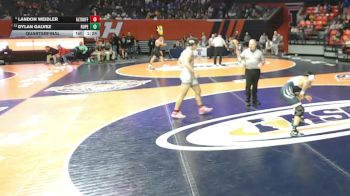 1A 157 lbs Quarterfinal - Landon Weidler, Belleville (Althoff Catholic) vs Dylan Galvez, Chicago (C. Hope Academy)
