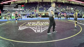 Girls-135 lbs Semifinal - Kennedi Wahmhoff, Manton Hs Girls vs Carmella Clark, Center Line H.s. Girls