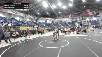 145 lbs Consi Of 4 - Gentry Casias, Pikes Peak Warriors vs Layla Svingen, Great Falls Bison