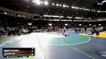 157 lbs Champ. Round 1 - Connor Coit, Fife vs Arthur Gazarov, Juanita