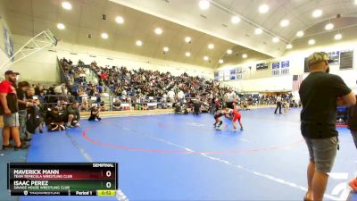 62 lbs Semifinal - Isaac Perez, Savage House Wrestling Club vs Maverick Mann, Team Temecula Wrestling Club