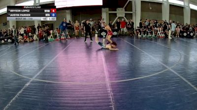 110 lbs Quarters - Bryson Lopez, Wyoming vs Austin Parker, Nevada