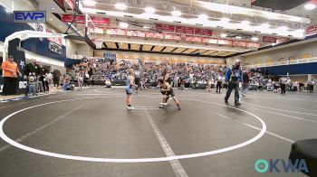 49 lbs Consi Of 16 #2 - Kash Knapski, Kingfisher YellowJackets vs Kashen Bell, Division Bell Wrestling