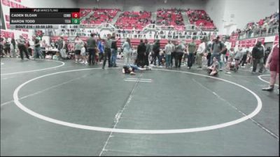 55-58 lbs Rr Rnd 2 - Caden Sloan, Cowboy Wrestling Club vs Baron Todd, Texas Select Wrestling