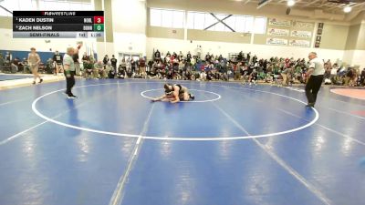 138 lbs Semifinal - Kaden Dustin, Noble vs Zach Nelson, Bonny Eagle