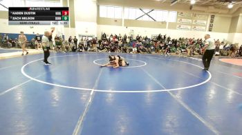 138 lbs Semifinal - Kaden Dustin, Noble vs Zach Nelson, Bonny Eagle