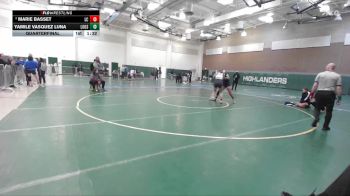 130 lbs Quarterfinal - Yamile Vasquez Luna, Los Osos vs Marie Basset, La Cañada