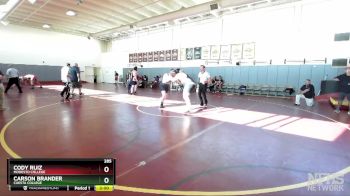 285 lbs Champ. Round 1 - Carson Brander, Cuesta College vs Cody Ruiz, Modesto College