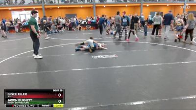 80 lbs Cons. Semi - Jaxon Burnett, Ninety Six Wrestling vs Bryce Eller, JET