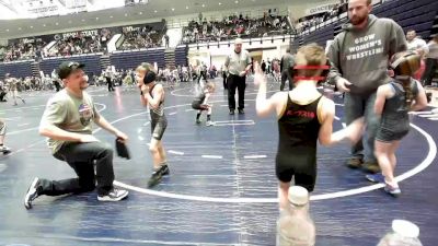 50 lbs Quarterfinal - Graham Dyson, Mat Assassins vs Bronson Baker, SHWA