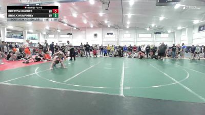 C-120 lbs Quarterfinal - Preston Rhodes, WV vs Brock Humphrey, WV