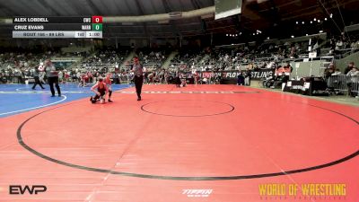 89 lbs Semifinal - Alex Lobdell, Cowboy Wrestling Club vs Cruz Evans, Warriors Of Christ (WOC)