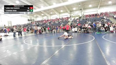 100 lbs Quarterfinal - Camree Wise, Shootbox Wrestling Club vs Losa Nau Rarick, Westlake