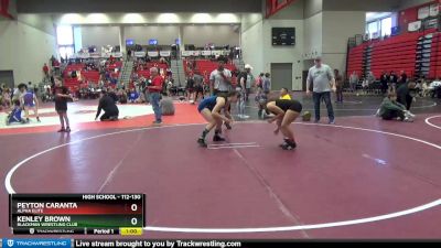 112-130 lbs Cons. Semi - Kenley Brown, Blackman Wrestling Club vs Peyton Caranta, Alpha Elite