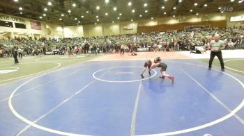 58 lbs Round Of 32 - Connor Dwyer, Yerington Lions WC vs Mia Dominguez, Crusader Wrestling