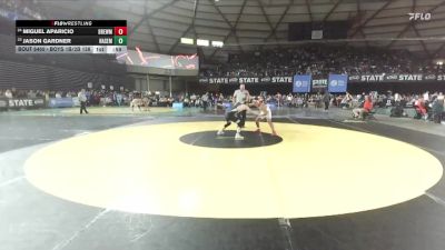 Boys 1B/2B 138 Cons. Round 2 - Jason Gardner, Naselle Jr/Sr vs Miguel Aparicio, Brewster