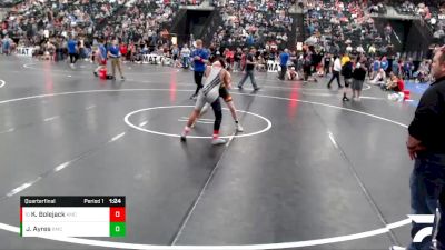 102-112 lbs Quarterfinal - Kayden Bolejack, Fillmore Central vs Jaxon Ayres, Midwest Destroyers