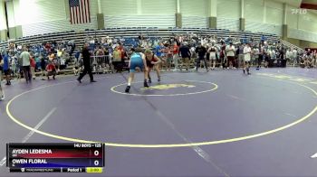 125 lbs Champ. Round 1 - Ayden Ledesma, OH vs Owen Floral, IL