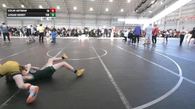 98 lbs Round 7 (8 Team) - Colin Artman, Freakztyle Wrestling vs Logan Gerst, Team Kaizen Wrestling