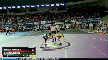 D 1 106 lbs Cons. Round 4 - Holden Wempren, East Ascension vs Britton McGuerty, St. Amant