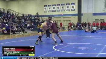 184 lbs Champ. Round 1 - Matthew Crowley, Lakeland University vs Ayden Friese, Concordia College